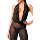 F350 Bodystocking mit Wasserfallausschnitt von Noir Handmade | Fesselliebe.de