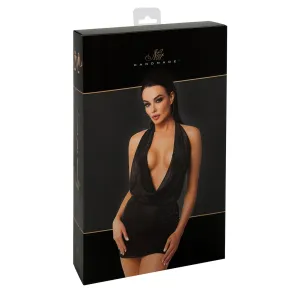 F351 Tüll-Minikleid mit Wasserfallausschnitt von Noir Handmade