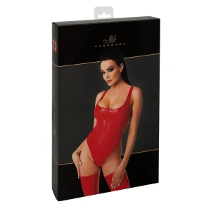 F352 Wetlook Body mit Frontreißverschluss von Noir Handmade