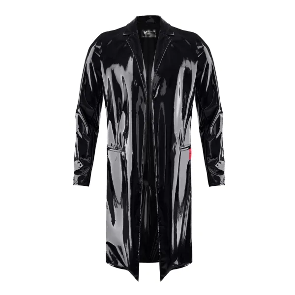 Halblanger Herren Lack-Mantel RMStefano by RFP nextGEN Collection | Fesselliebe.de