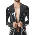 Halblanger Herren Lack-Mantel RMStefano by RFP nextGEN Collection