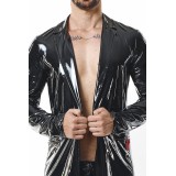 Halblanger Herren Lack-Mantel RMStefano by RFP nextGEN Collection | Fesselliebe.de