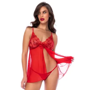Rotes Babydoll - MAL7559RED von Mapale