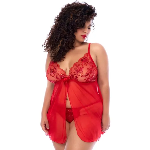 Rotes Babydoll - MAL7559XRED von Mapale | Fesselliebe.de