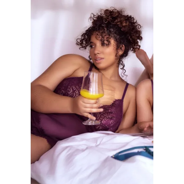 Weinrotes Chemise - MAL7554XWINE von Mapale | Fesselliebe.de