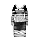 Schwarzes Netzkleid BS105 von Passion | Fesselliebe.de