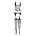 Schwarzer ouvert Bodystocking BS106 von Passion