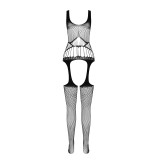 Schwarzer ouvert Bodystocking BS106 von Passion | Fesselliebe.de