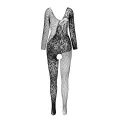 Schwarzer ouvert Bodystocking BS107 von Passion