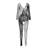 Schwarzer ouvert Bodystocking BS107 von Passion | Fesselliebe.de