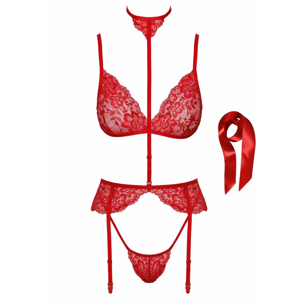 KISS243 5-teiliges Set aus Spitze von Kissable | Fesselliebe.de