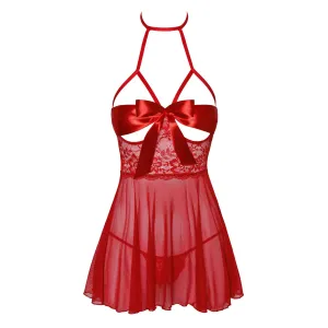 KISS247 Negligee aus Netz und Spitze von Kissable