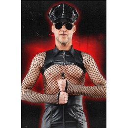 Extra kurzes Shirt BOAlvaro001 schwarz von RFP Bad Officer | Fesselliebe.de