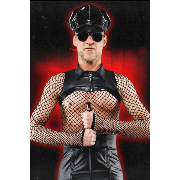 Extra kurzes Shirt BOAlvaro001 schwarz von RFP Bad Officer | Fesselliebe.de