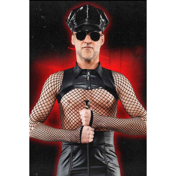 Extra kurzes Shirt BOAlvaro001 schwarz von RFP Bad Officer | Fesselliebe.de