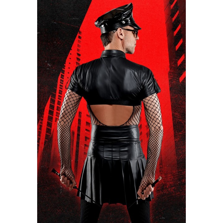 Halblanger Rock BOJavier001 schwarz von RFP Bad Officer | Fesselliebe.de