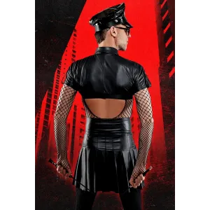 Halblanger Rock BOJavier001 schwarz von RFP Bad Officer | Fesselliebe.de