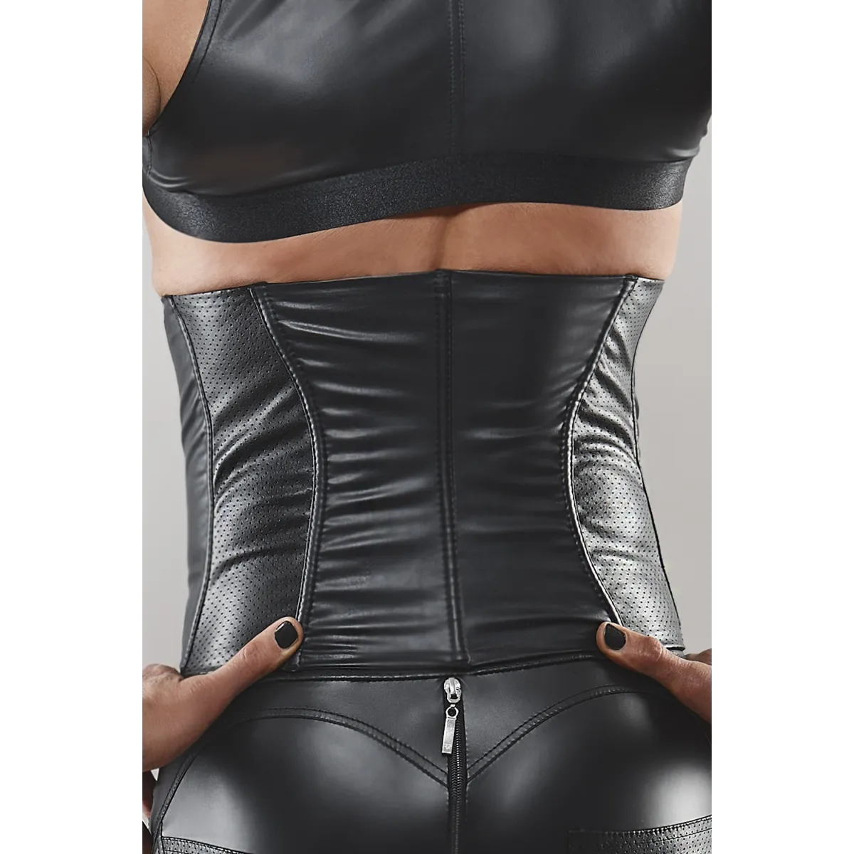 Taillencorsage BODante001 schwarz von RFP Bad Officer | Fesselliebe.de