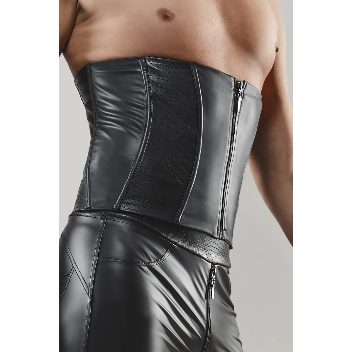 Taillencorsage BODante001 schwarz von RFP Bad Officer | Fesselliebe.de