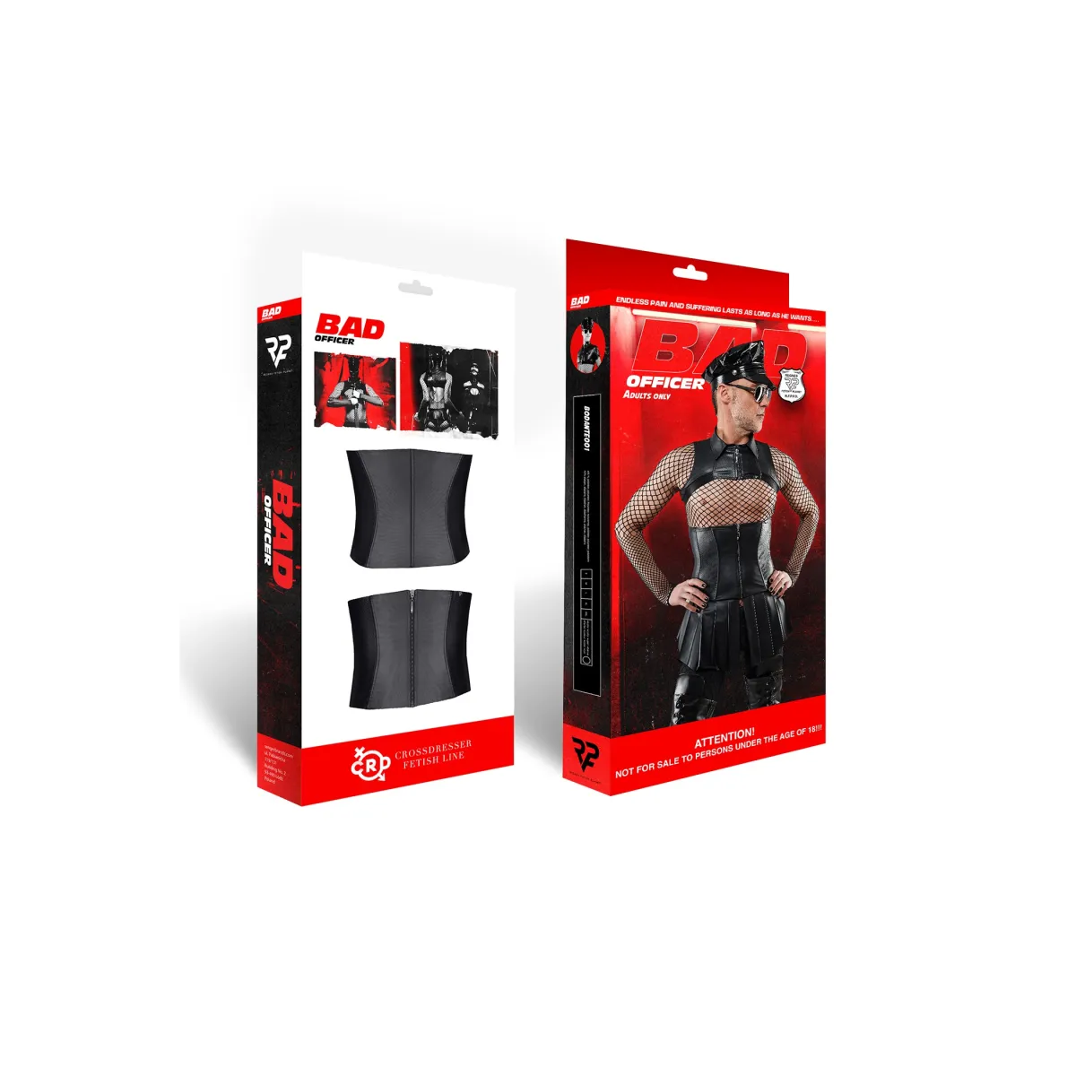 Taillencorsage BODante001 schwarz von RFP Bad Officer | Fesselliebe.de