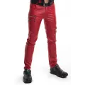 Lange Herren Hose RMTommaso002 rot von Regnes Fetish PLanet