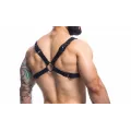Schwarzer Brust-Harness 01 von Cut4Men