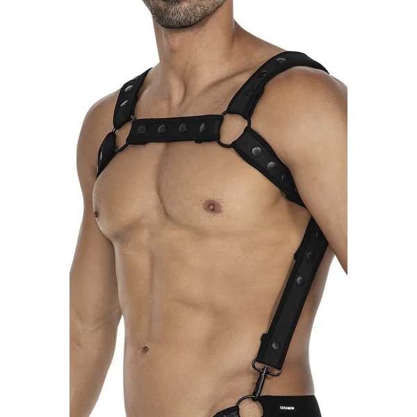 Schwarzer Brust-Harness 05 von Cut4Men | Fesselliebe.de
