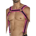 Schwarz/pinker Brust-Harness 05 von Cut4Men