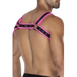 Schwarz/pinker Brust-Harness 05 von Cut4Men | Fesselliebe.de
