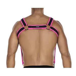 Schwarz/pinker Brust-Harness 05 von Cut4Men
