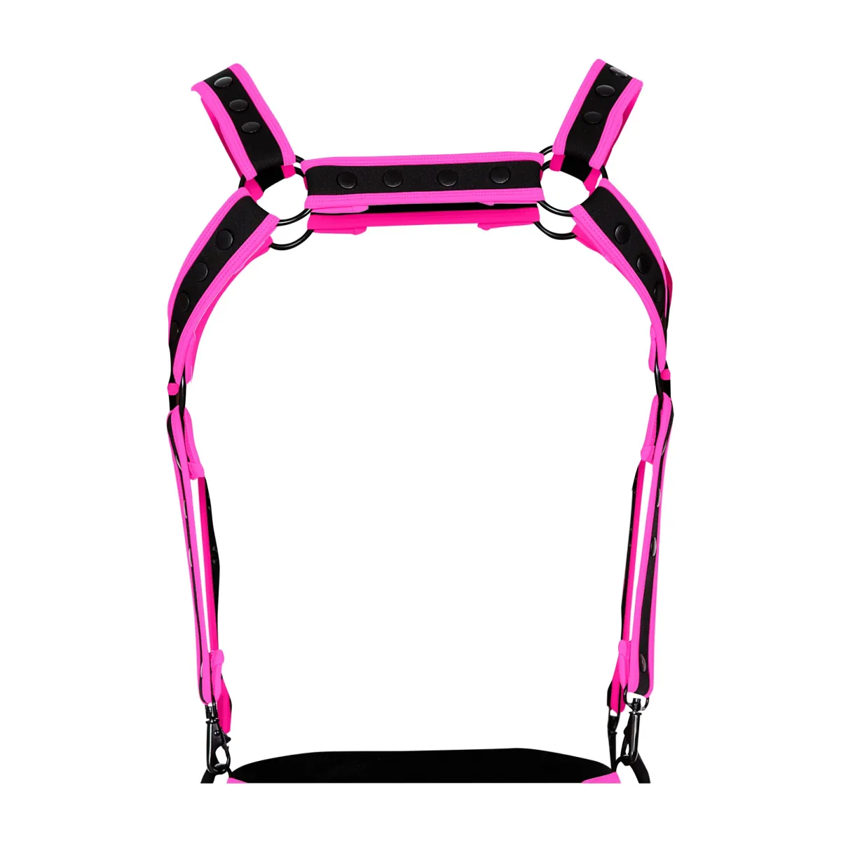 Schwarz/pinker Brust-Harness 05 von Cut4Men | Fesselliebe.de