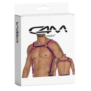 Schwarz/pinker Brust-Harness 05 von Cut4Men