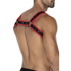 Schwarz/roter Brust-Harness 05 von Cut4Men