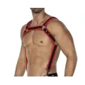 Schwarz/roter Brust-Harness 05 von Cut4Men