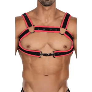Schwarz/roter Brust-Harness 05 von Cut4Men