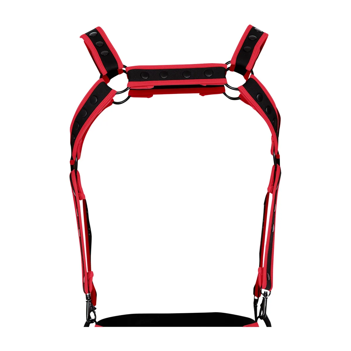 Schwarz/roter Brust-Harness 05 von Cut4Men | Fesselliebe.de