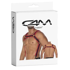 Schwarz/roter Brust-Harness 05 von Cut4Men