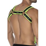 Schwarz/grüner Brust-Harness 05 von Cut4Men | Fesselliebe.de