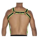 Schwarz/grüner Brust-Harness 05 von Cut4Men | Fesselliebe.de