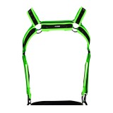 Schwarz/grüner Brust-Harness 05 von Cut4Men | Fesselliebe.de