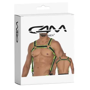 Schwarz/grüner Brust-Harness 05 von Cut4Men