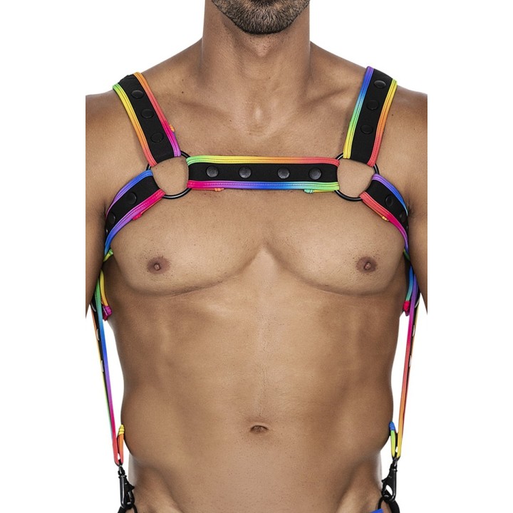 Mehrfarbiger Brust-Harness 05 von Cut4Men | Fesselliebe.de