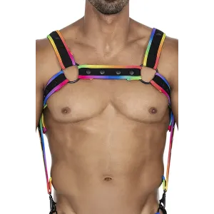 Mehrfarbiger Brust-Harness 05 von Cut4Men | Fesselliebe.de