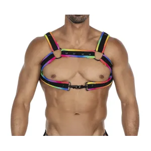 Mehrfarbiger Brust-Harness 05 von Cut4Men