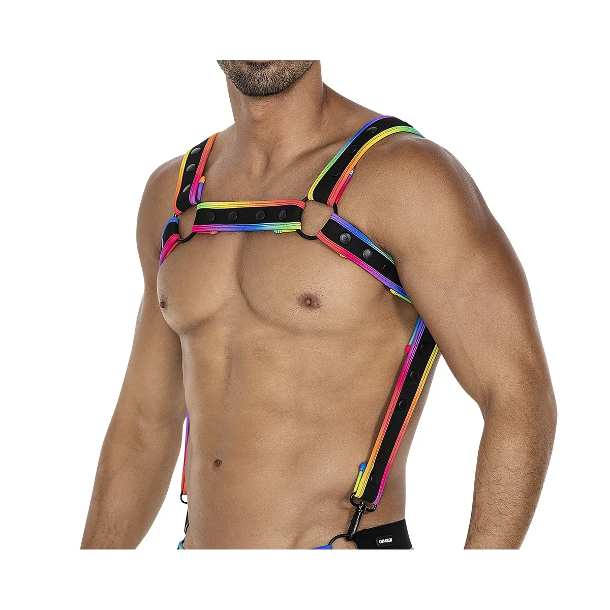 Mehrfarbiger Brust-Harness 05 von Cut4Men | Fesselliebe.de