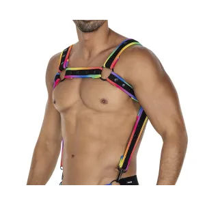 Mehrfarbiger Brust-Harness 05 von Cut4Men
