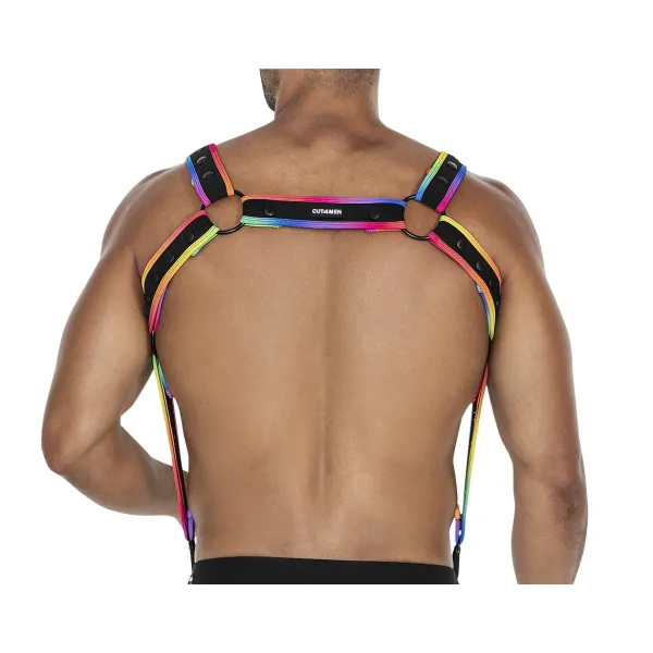 Mehrfarbiger Brust-Harness 05 von Cut4Men | Fesselliebe.de
