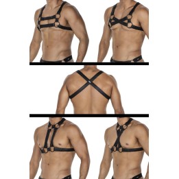 Schwarzer Brust-Harness 06 von Cut4Men | Fesselliebe.de