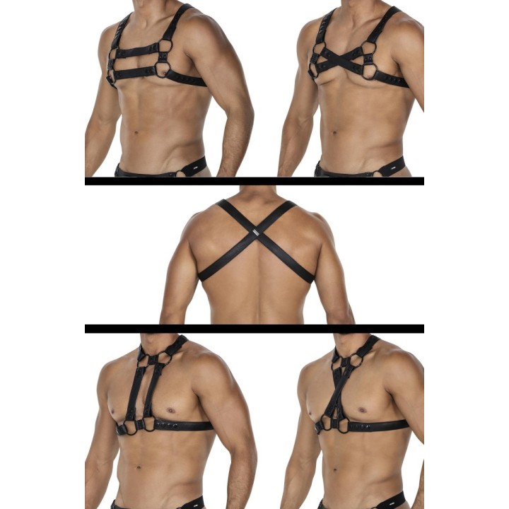 Schwarzer Brust-Harness 06 von Cut4Men | Fesselliebe.de
