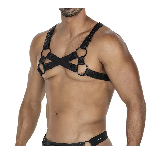 Schwarzer Brust-Harness 06 von Cut4Men | Fesselliebe.de